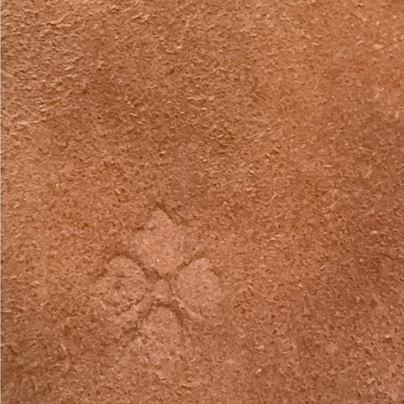 Patricia Nash Brushed Suede Studded Hobo Bag Brown Slouchy - Picture 6 of 11